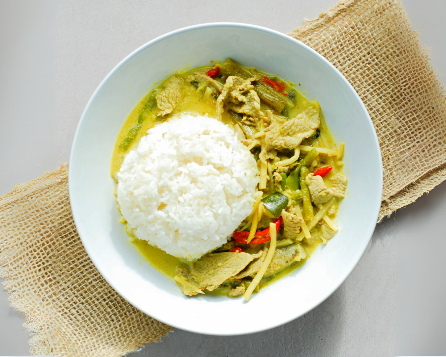 Groene Curry met Rundvlees