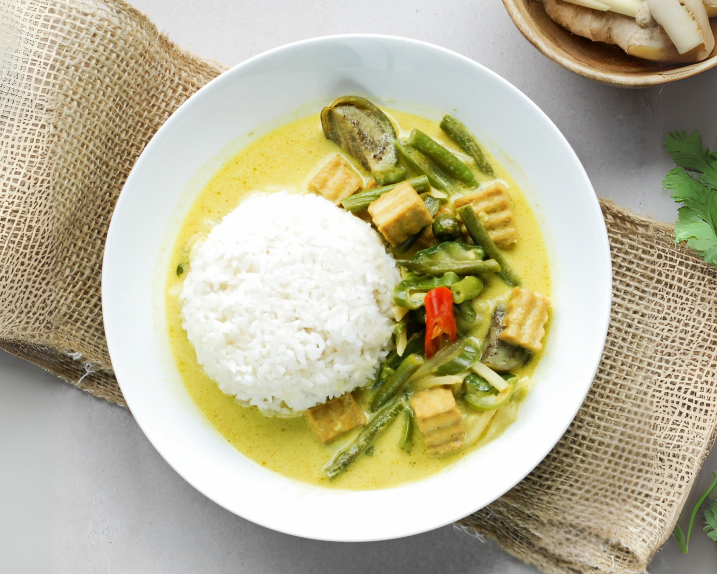 Groene Curry met Tofu