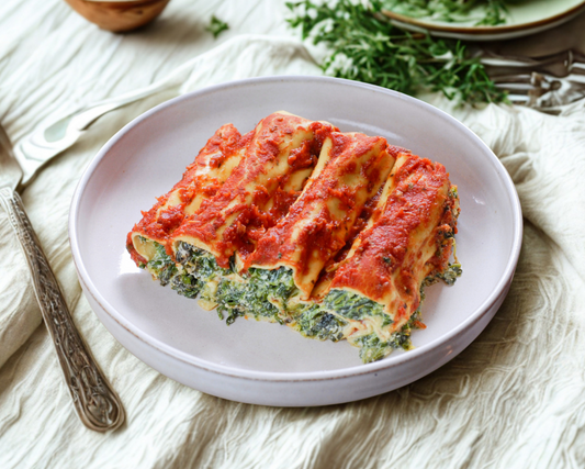 Handgemaakte Cannelloni met Spinazie en Ricotta